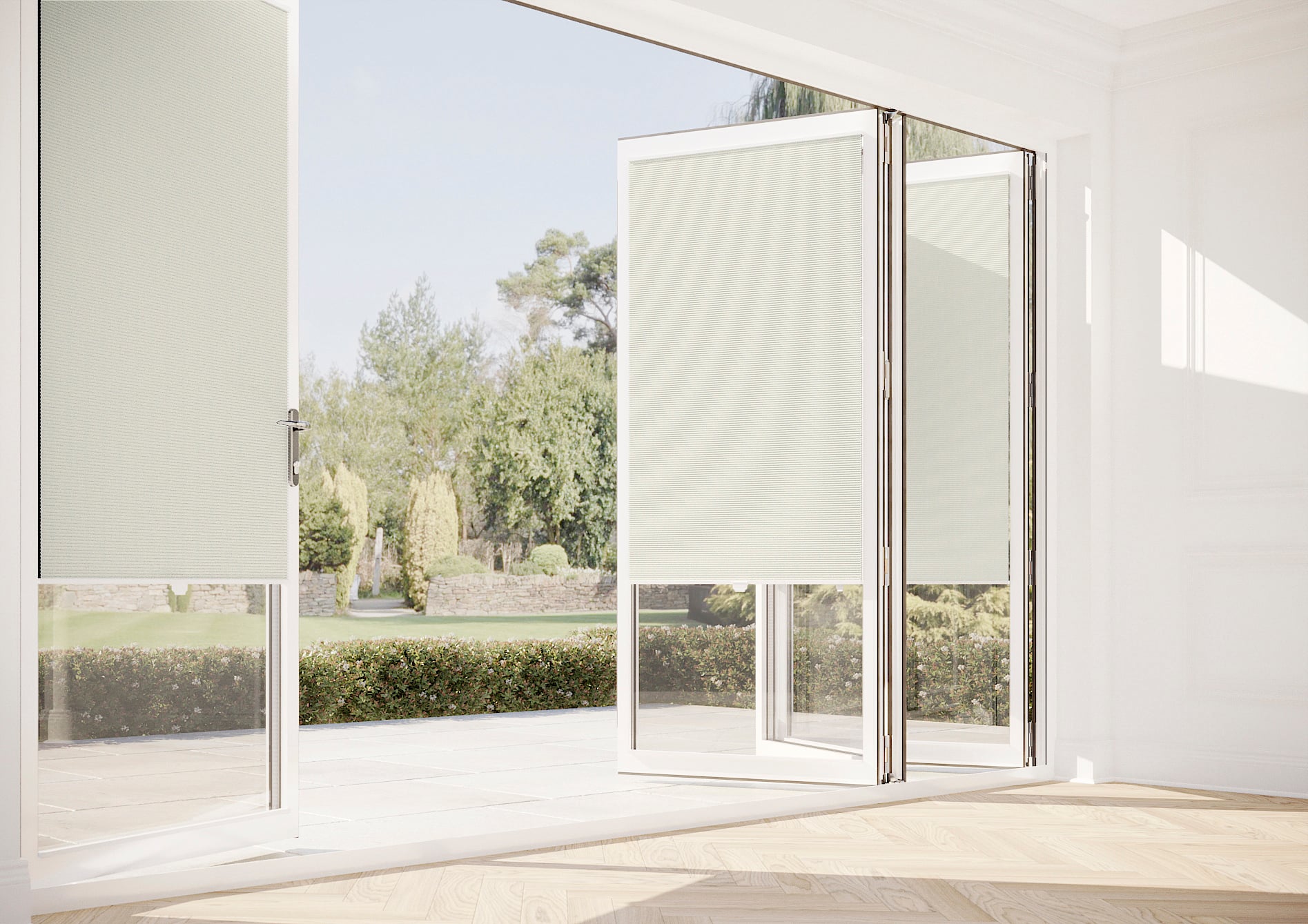 Nocturne (Blackout), Vanilla - Stick Fit Slim Honeycomb Blind - Image 9